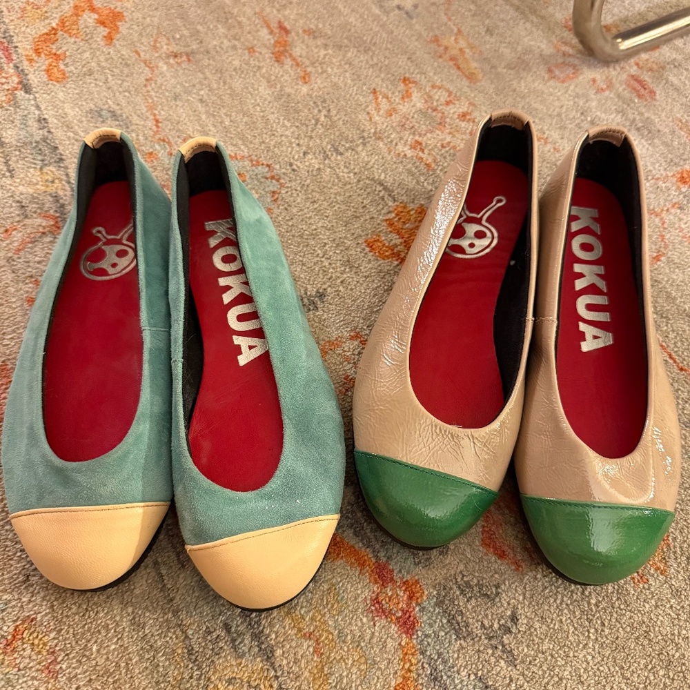 Kokua Ballet Flats - Two Pair - Size 35